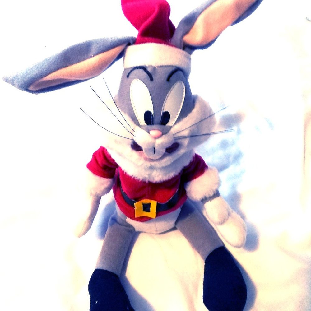 Bugs Bunny Looney Tunes Santa 1997 Plush
